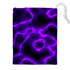 Purple Pattern Background Structure Drawstring Pouch (4xl) by danenraven