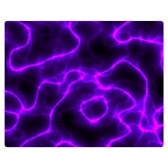 Purple Pattern Background Structure Premium Plush Fleece Blanket (medium) by danenraven