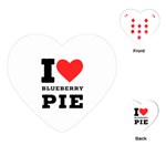 I love blueberry Playing Cards Single Design (Heart) Front