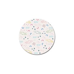 Spaceship Pattern Star Golf Ball Marker (4 Pack) by danenraven