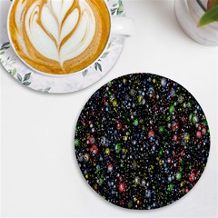 Illustration Universe Star Planet Uv Print Round Tile Coaster by danenraven