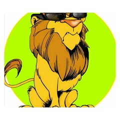 Lion Cartoon Parody Premium Plush Fleece Blanket (small) by danenraven