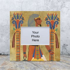 Egyptian Tutunkhamun Pharaoh Design White Box Photo Frame 4  X 6  by Mog4mog4