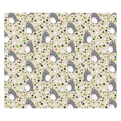Pattern My Neighbor Totoro Premium Plush Fleece Blanket (small) by Mog4mog4