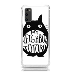 My Neighbor Totoro Black And White Samsung Galaxy S20 6 2 Inch Tpu Uv Case by Mog4mog4