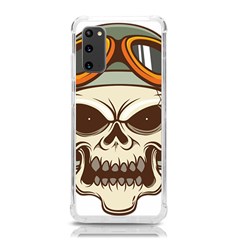 Motorcycle Helmet Skull Clip Art Cranial Skeleton Samsung Galaxy S20 6 2 Inch Tpu Uv Case by Mog4mog4