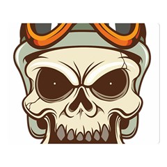 Motorcycle Helmet Skull Clip Art Cranial Skeleton Premium Plush Fleece Blanket (large) by Mog4mog4