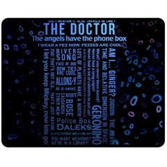 Doctor Who Tardis Two Sides Fleece Blanket (medium) by Mog4mog4