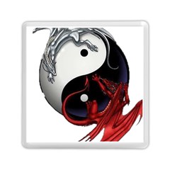 Yin And Yang Chinese Dragon Memory Card Reader (square) by Mog4mog4