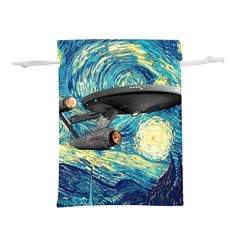 Star Starship The Starry Night Van Gogh Lightweight Drawstring Pouch (m) by Mog4mog4