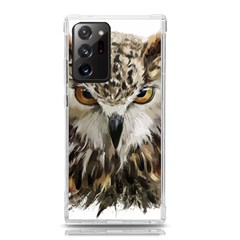 Vector Hand Painted Owl Samsung Galaxy Note 20 Ultra Tpu Uv Case by Mog4mog4