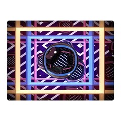 Abstract Sphere Room 3d Design Shape Circle Two Sides Premium Plush Fleece Blanket (mini) by Mog4mog4