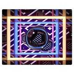 Abstract Sphere Room 3d Design Shape Circle Premium Plush Fleece Blanket (medium) by Mog4mog4