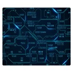 Technology Computer Circuit Boards Electricity Cpu Binary Two Sides Premium Plush Fleece Blanket (Small) 50 x40  Blanket Front