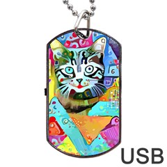Kitten Cat Pet Animal Adorable Fluffy Cute Kitty Dog Tag Usb Flash (one Side) by 99art