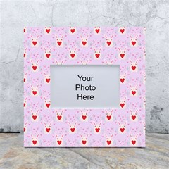 Easter Easter Bunny Hearts Seamless Tile Cute White Box Photo Frame 4  X 6  by 99art