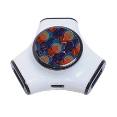 Background Graphic Beautiful 3-port Usb Hub by 99art