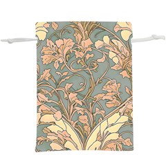 Art Nouveau Vintage Retro Pattern Floral Lightweight Drawstring Pouch (xl) by 99art