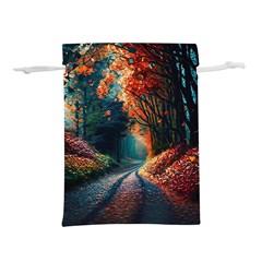 Forest Autumn Fall Painting Lightweight Drawstring Pouch (m) by 99art