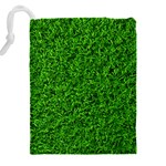 Green Grass Texture Summer Drawstring Pouch (5XL) Back