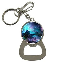 Abstract Graphics Nebula Psychedelic Space Bottle Opener Key Chain by 99art