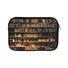 Books On Bookshelf Assorted Color Book Lot In Bookcase Library Apple Ipad Mini Zipper Cases by 99art