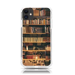 Books On Bookshelf Assorted Color Book Lot In Bookcase Library Iphone 11 Tpu Uv Print Case by 99art