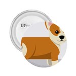 Corgi Dog Puppy 2.25  Buttons Front