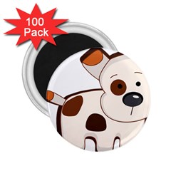 Animation-dog-cute-cartoon-drawing 2 25  Magnets (100 Pack)  by 99art