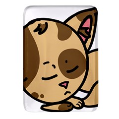 Cat-cartoon-pet-kitten-character Rectangular Glass Fridge Magnet (4 Pack) by 99art