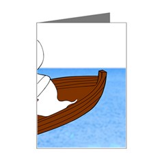 Spirit-boat-funny-comic-graphic Mini Greeting Card by 99art