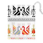Bulgarian Folk Art Folk Art Drawstring Pouch (5XL) Front