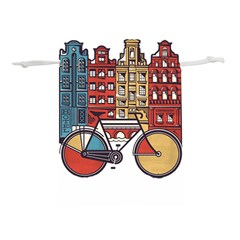 Amsterdam Graphic Design Poster Illustration Lightweight Drawstring Pouch (m) by 99art