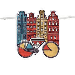 Amsterdam Graphic Design Poster Illustration Lightweight Drawstring Pouch (xl) by 99art
