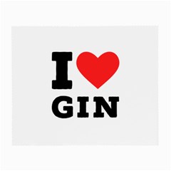 I Love Gin Small Glasses Cloth (2 Sides) by ilovewhateva