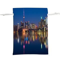 Seaside River Lightweight Drawstring Pouch (xl) by artworkshop