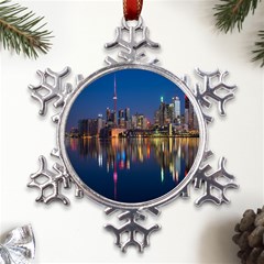 Seaside River Metal Large Snowflake Ornament by artworkshop