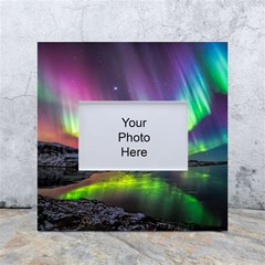 Aurora Borealis Polar Northern Lights Natural Phenomenon North Night Mountains White Box Photo Frame 4  X 6  by B30l