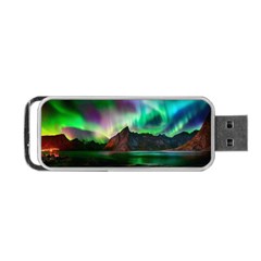 Aurora Borealis Nature Sky Light Portable Usb Flash (one Side) by B30l