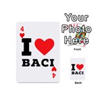 I love baci  Playing Cards 54 Designs (Mini) Front - Heart4