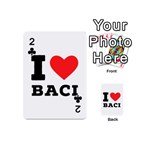 I love baci  Playing Cards 54 Designs (Mini) Front - Club2