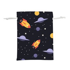 Cosmos Rockets Spaceships Ufos Lightweight Drawstring Pouch (m) by Cowasu