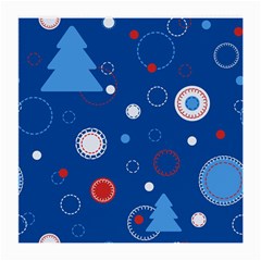 Christmas Pattern Tree Design Medium Glasses Cloth (2 Sides) by Cowasu