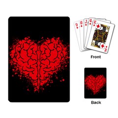 Heart Brain Mind Psychology Doubt Playing Cards Single Design (rectangle) by Cowasu