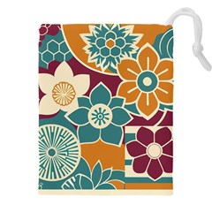 Japanese Folk Art Drawstring Pouch (4xl) by danenraven