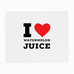 I Love Watermelon Juice Small Glasses Cloth (2 Sides) by ilovewhateva
