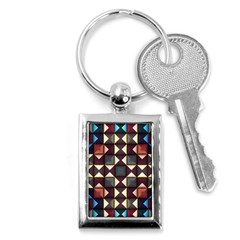 Symmetry Geometric Pattern Texture Key Chain (rectangle) by Bangk1t
