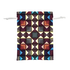Symmetry Geometric Pattern Texture Lightweight Drawstring Pouch (l) by Bangk1t