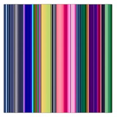 Pastel Colors Striped Pattern Square Satin Scarf (36  X 36 ) by Bangk1t