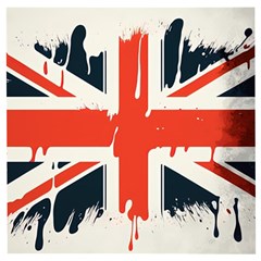 Union Jack England Uk United Kingdom London Wooden Puzzle Square by Bangk1t